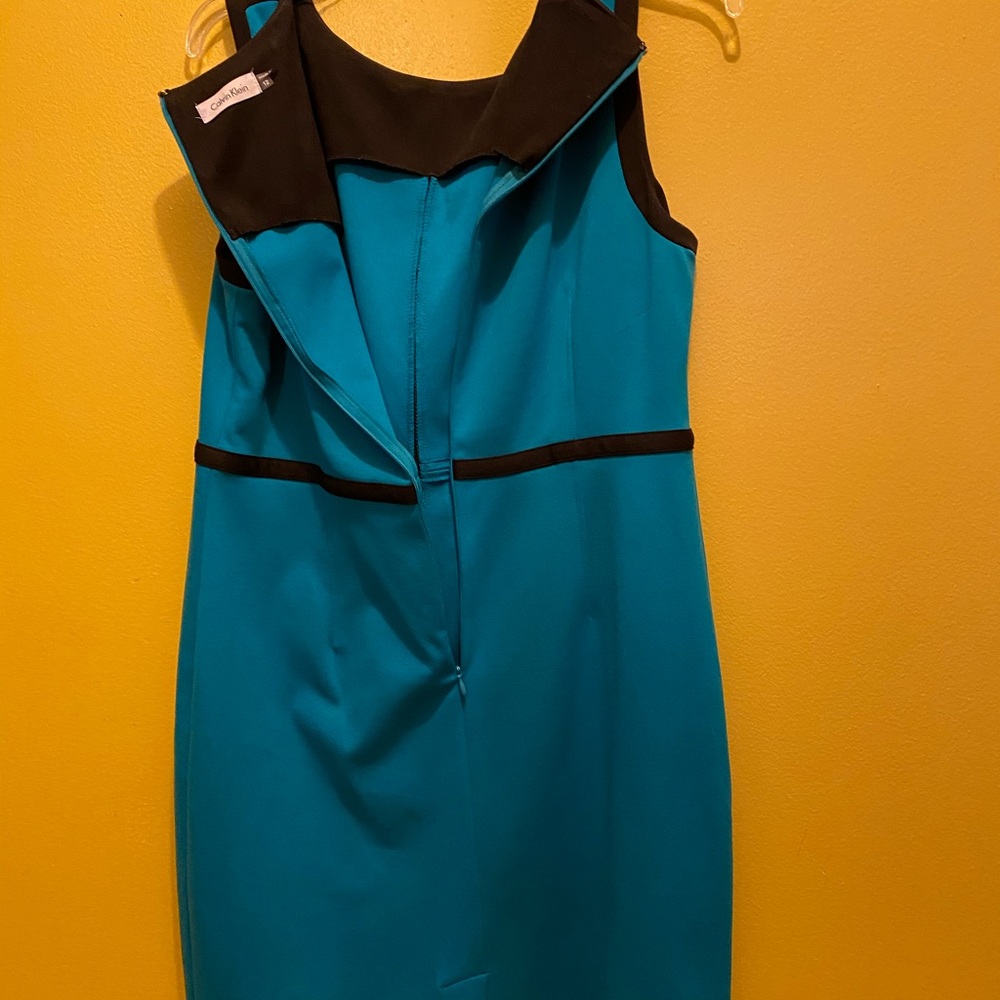 Turquoise and Black dress